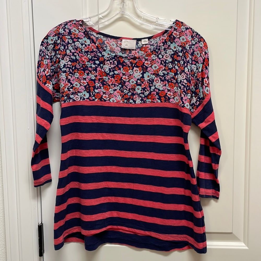 9-H15-StCL Anthropologie 3/4 sleeve blouse